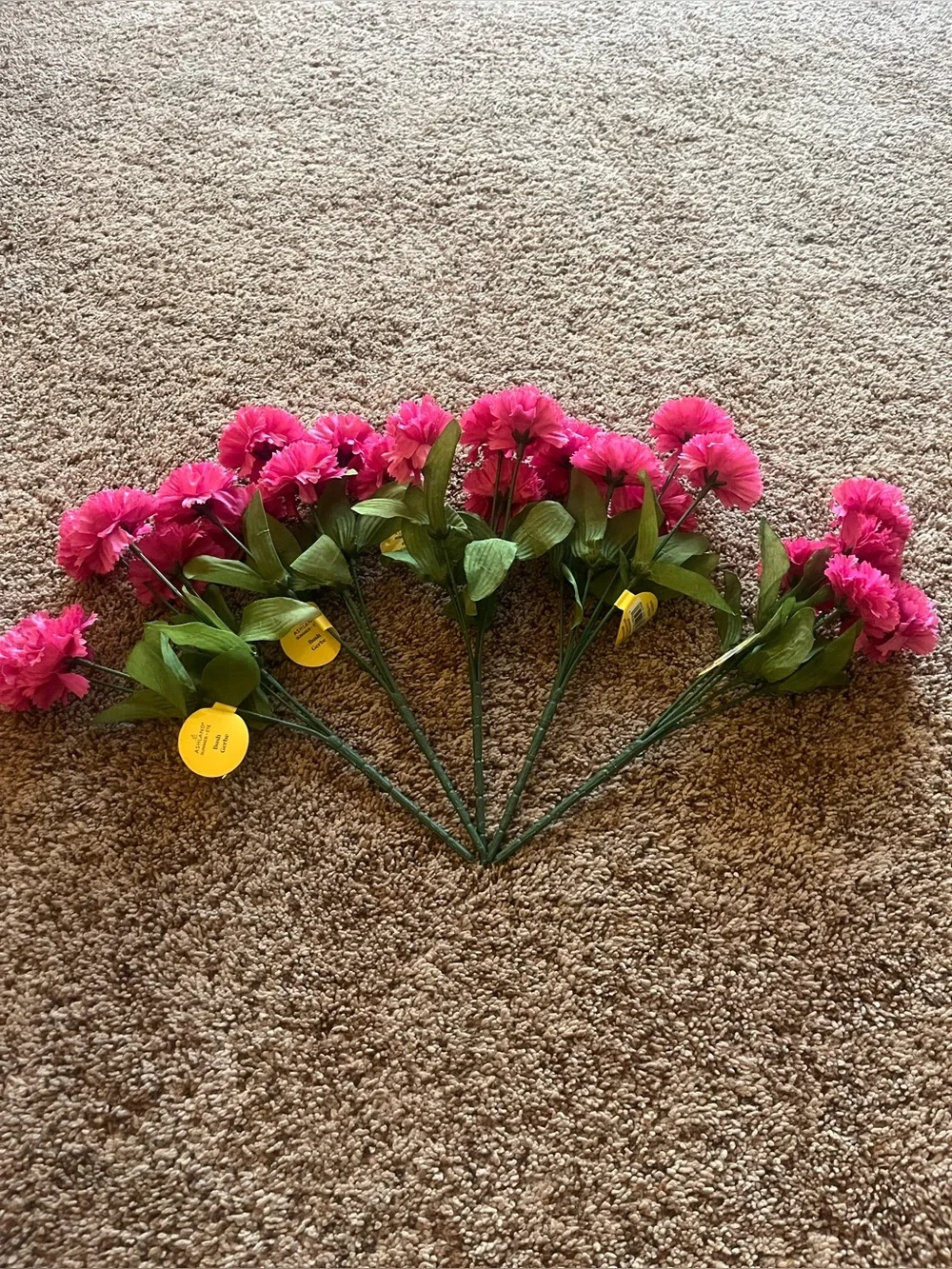 Ashland Summer Pink flower picks.  Each pick contains 5 pink flowers